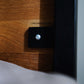 Bett im Industrial Design aus Stahl und Eichenholz